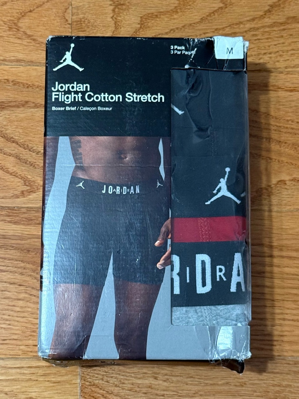 Men’s Jordan Flight Cotton Core Boxer Briefs 3-Pack - Size Medium